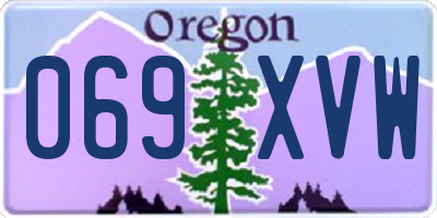 OR license plate 069XVW