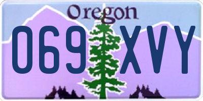 OR license plate 069XVY