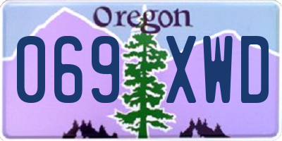 OR license plate 069XWD