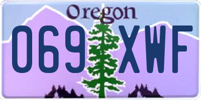 OR license plate 069XWF