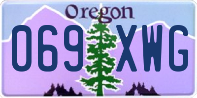 OR license plate 069XWG