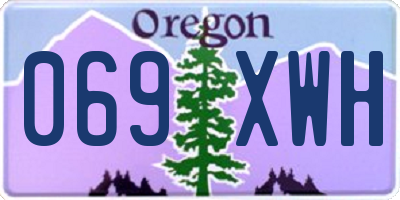 OR license plate 069XWH