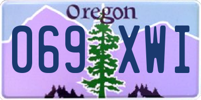OR license plate 069XWI
