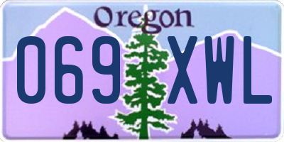 OR license plate 069XWL