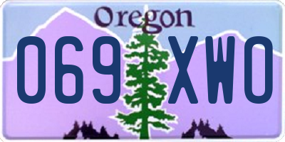 OR license plate 069XWO