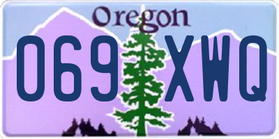 OR license plate 069XWQ