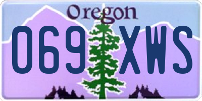 OR license plate 069XWS