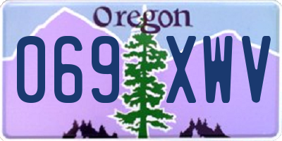 OR license plate 069XWV