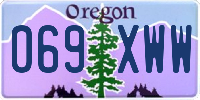 OR license plate 069XWW