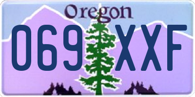 OR license plate 069XXF