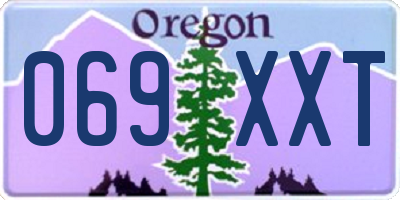 OR license plate 069XXT