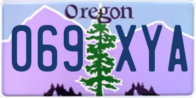 OR license plate 069XYA