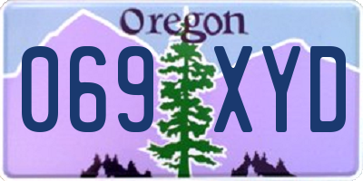 OR license plate 069XYD