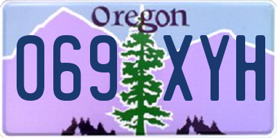 OR license plate 069XYH