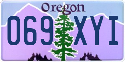 OR license plate 069XYI