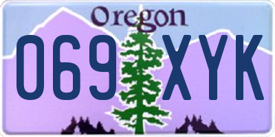 OR license plate 069XYK