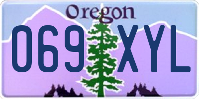 OR license plate 069XYL