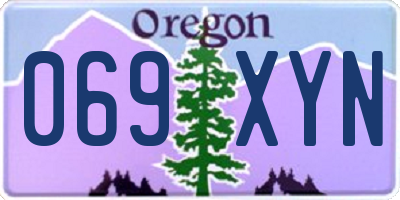 OR license plate 069XYN