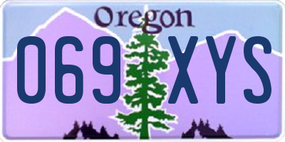 OR license plate 069XYS