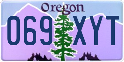 OR license plate 069XYT