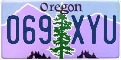OR license plate 069XYU