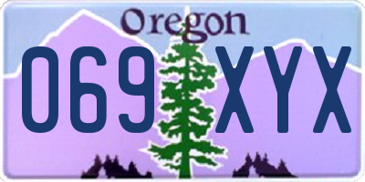 OR license plate 069XYX
