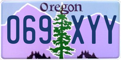 OR license plate 069XYY