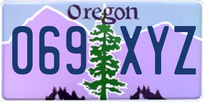 OR license plate 069XYZ