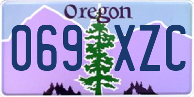 OR license plate 069XZC