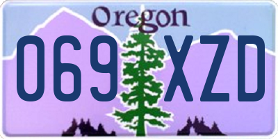 OR license plate 069XZD