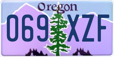 OR license plate 069XZF