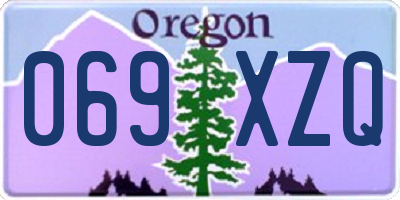 OR license plate 069XZQ