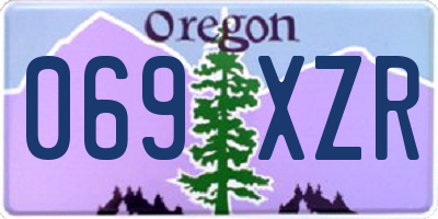 OR license plate 069XZR