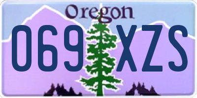 OR license plate 069XZS