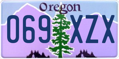 OR license plate 069XZX