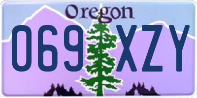 OR license plate 069XZY