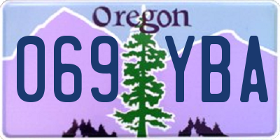 OR license plate 069YBA