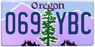 OR license plate 069YBC