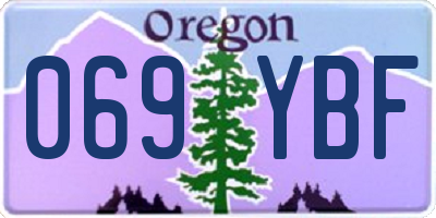 OR license plate 069YBF