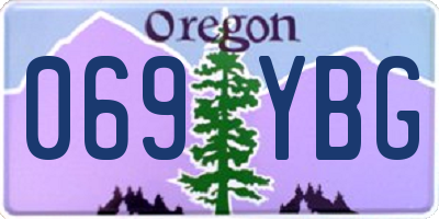 OR license plate 069YBG