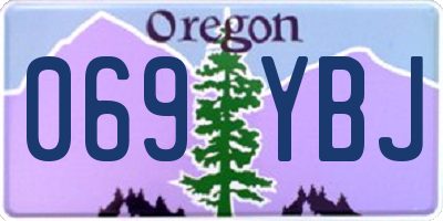 OR license plate 069YBJ