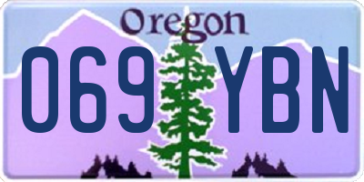OR license plate 069YBN