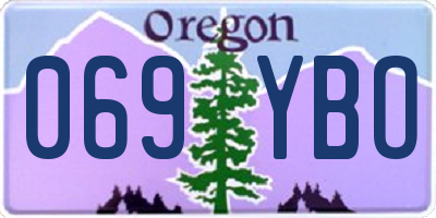 OR license plate 069YBO