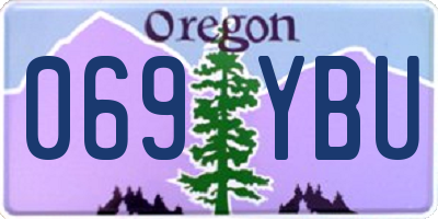 OR license plate 069YBU