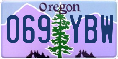 OR license plate 069YBW