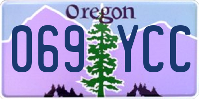 OR license plate 069YCC