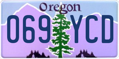 OR license plate 069YCD
