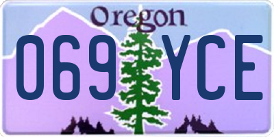 OR license plate 069YCE