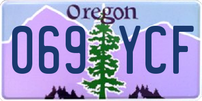 OR license plate 069YCF