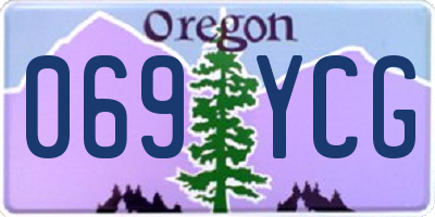 OR license plate 069YCG